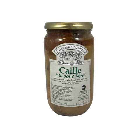 Caille à la poire tapée maison Herin