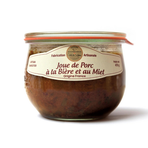 Joue de porc à la bière et au miel