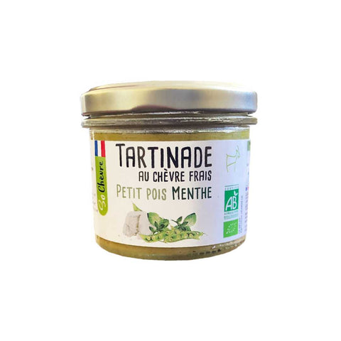 Fresh goat cheese spread with peas and mint So Chèvre Bio