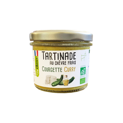 Tartinade au chèvre frais courgette curry