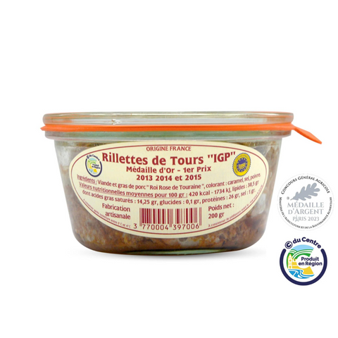 Rillettes de Tours IGP – Artisanal Touraine specialty
