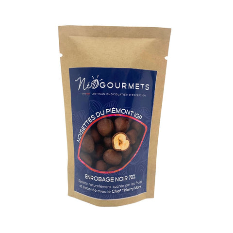 Noisettes du piémont enrobage noir 70%