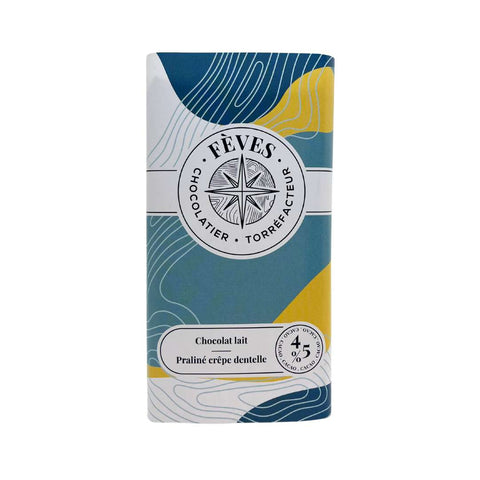 chocolat lait praliné crepe dentelle 45%