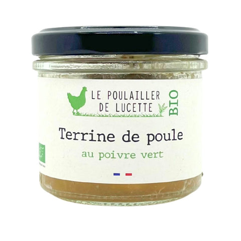 Terrine de poule poivre vert - Le poulailler de Lucette (90g)