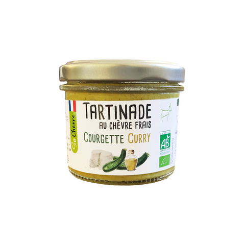 Tartinade au chèvre frais courgette curry 